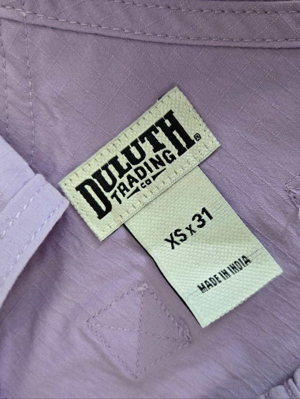 Duluth Trading Co | Lilac GARDEN HEIRLOOM OVERALLS, Sz XS X 31 - Picture 3 of 6